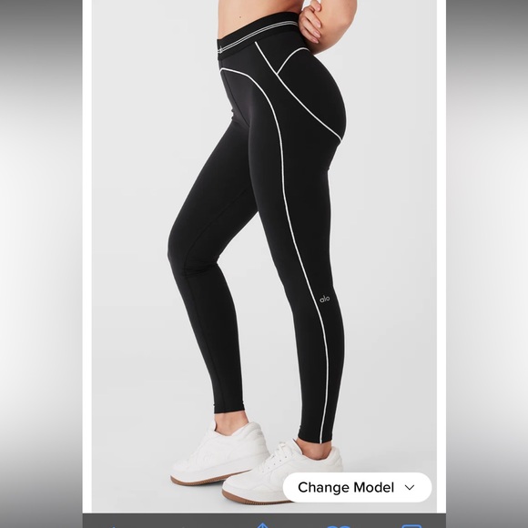 ALO Yoga Pants - ALO Yoga Airbrush High-Waist Heart Throb Legging-XXS-NWT